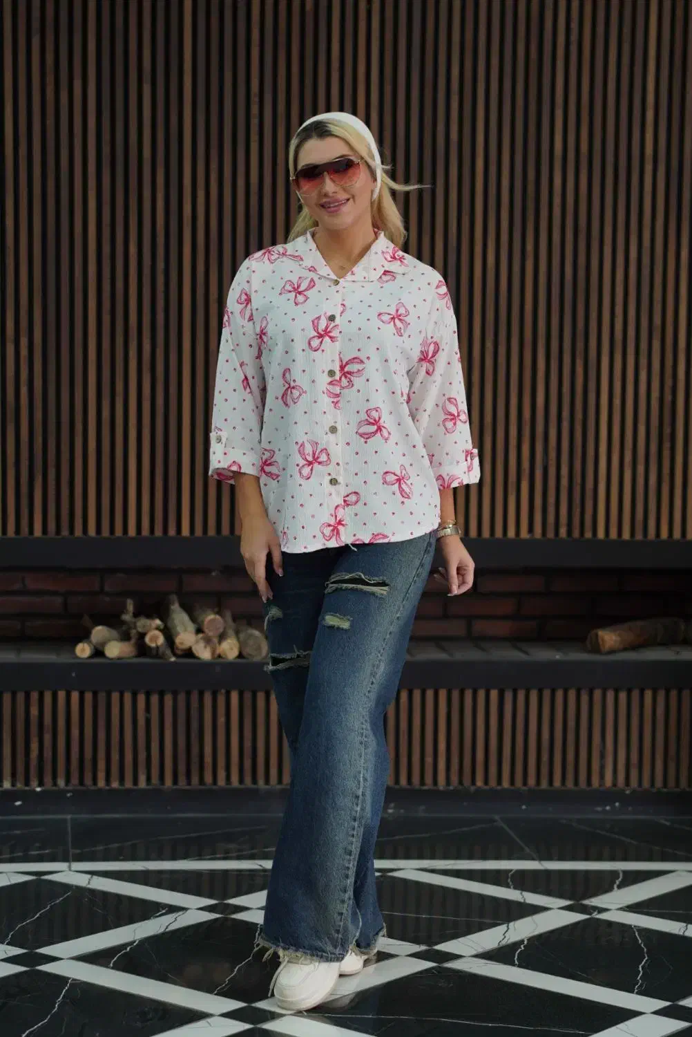 شومیز پاپیونی شیک|لباس|خرمآباد, |دیوار