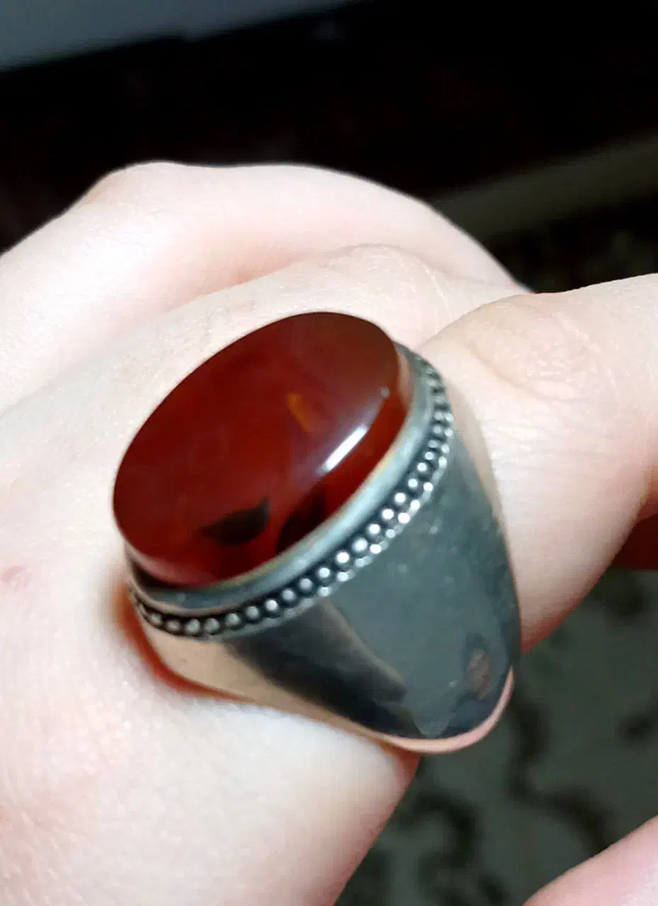 انگشترعقیق سرخ یمنی بشرط یمنی|جواهرات|مراغه, |دیوار