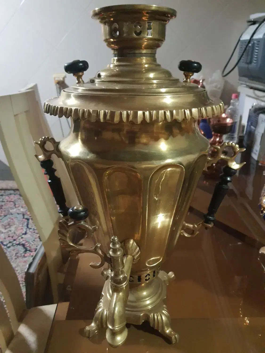 سماور و لاله قلم|کلکسیون اشیاء عتیقه|قم, نیروگاه|دیوار