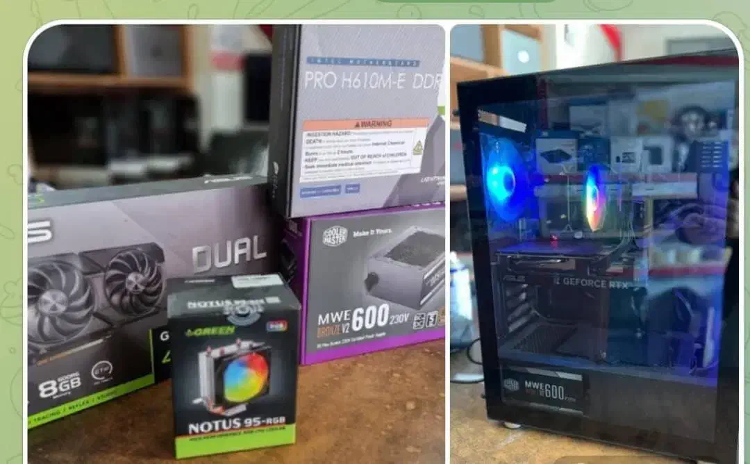 کیس با گرافیک 4060|رایانه رومیزی|اردکان, |دیوار