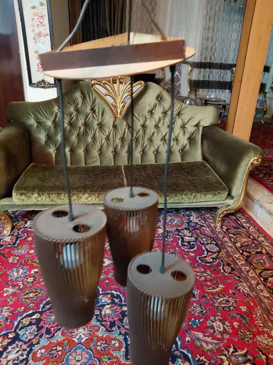 لوستر سه شاخه|لوستر و چراغ آویز|مشهد, راهنمایی|دیوار