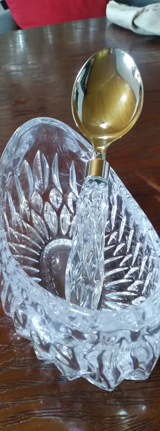 قاشق آجیل خوری کریستال ناخمن|ظروف سرو و پذیرایی|عباسآباد, |دیوار