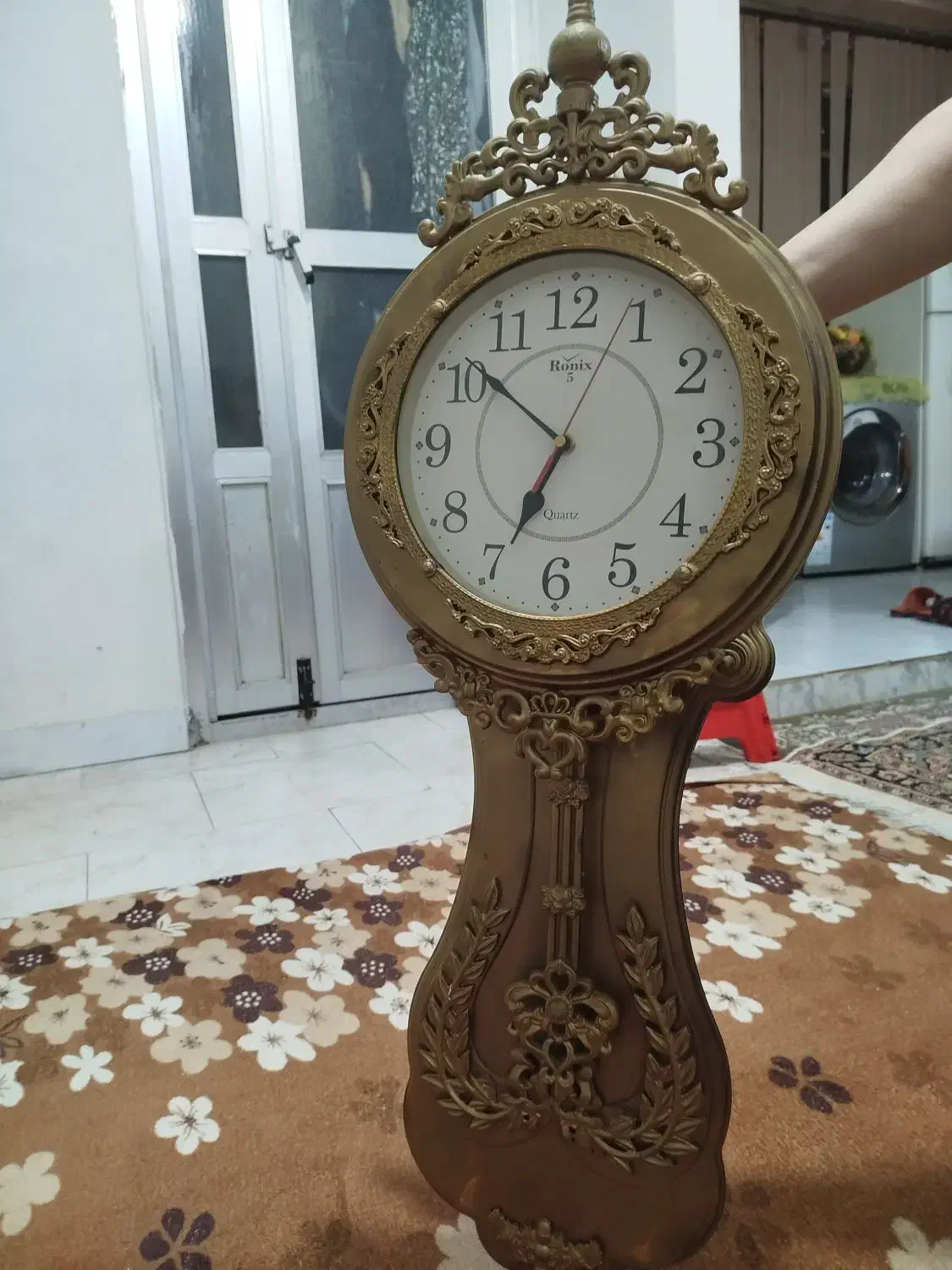 ساعت دیواری طلایی|ساعت دیواری و تزئینی|کرمانشاه, |دیوار