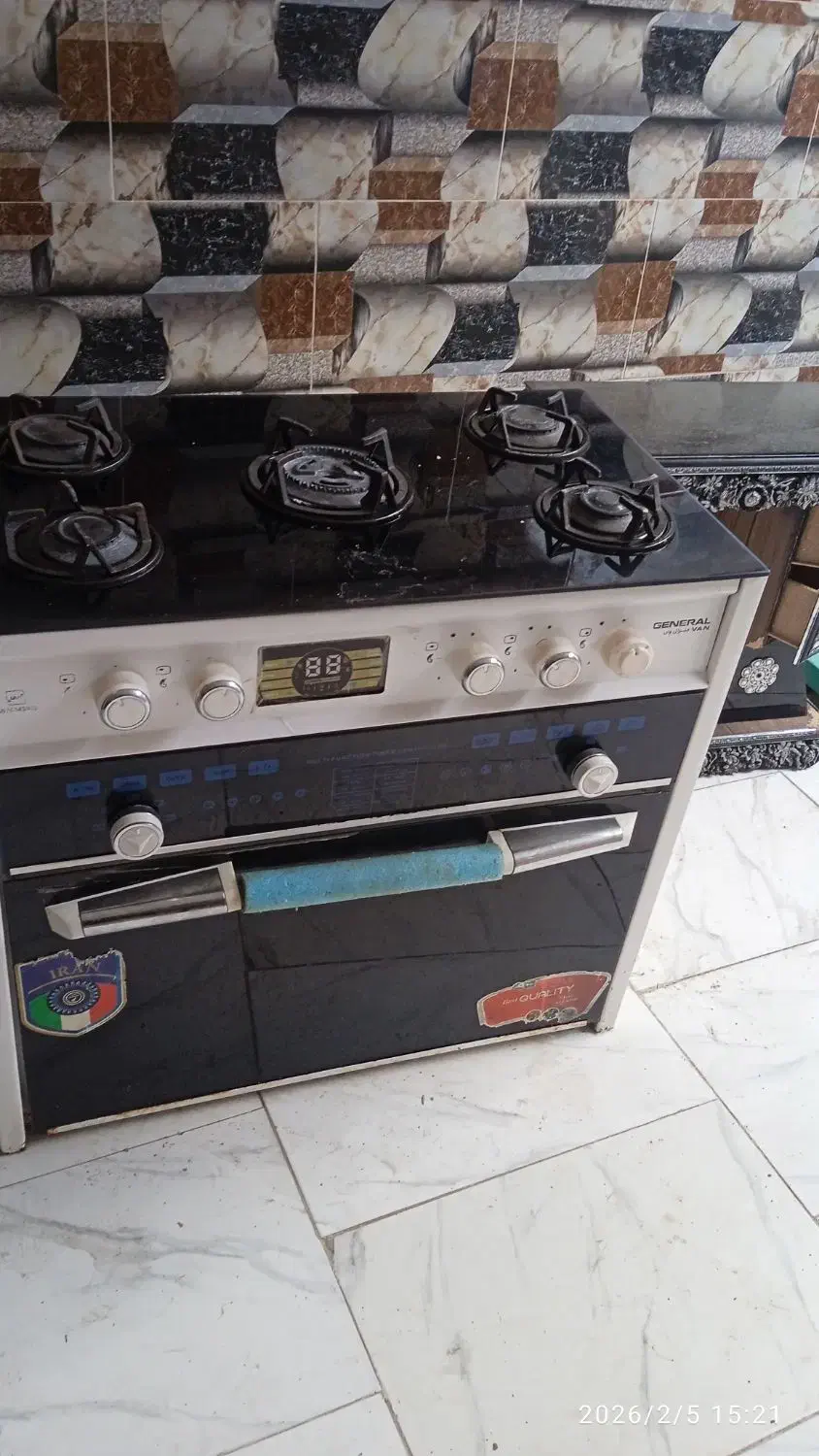 گاز 5شعله|اجاق گاز و لوازم برقی پخت‌وپز|بیرجند, |دیوار