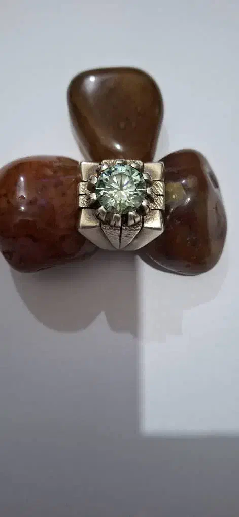 انگشترالماس روسی موزانایت|جواهرات|کارون, |دیوار