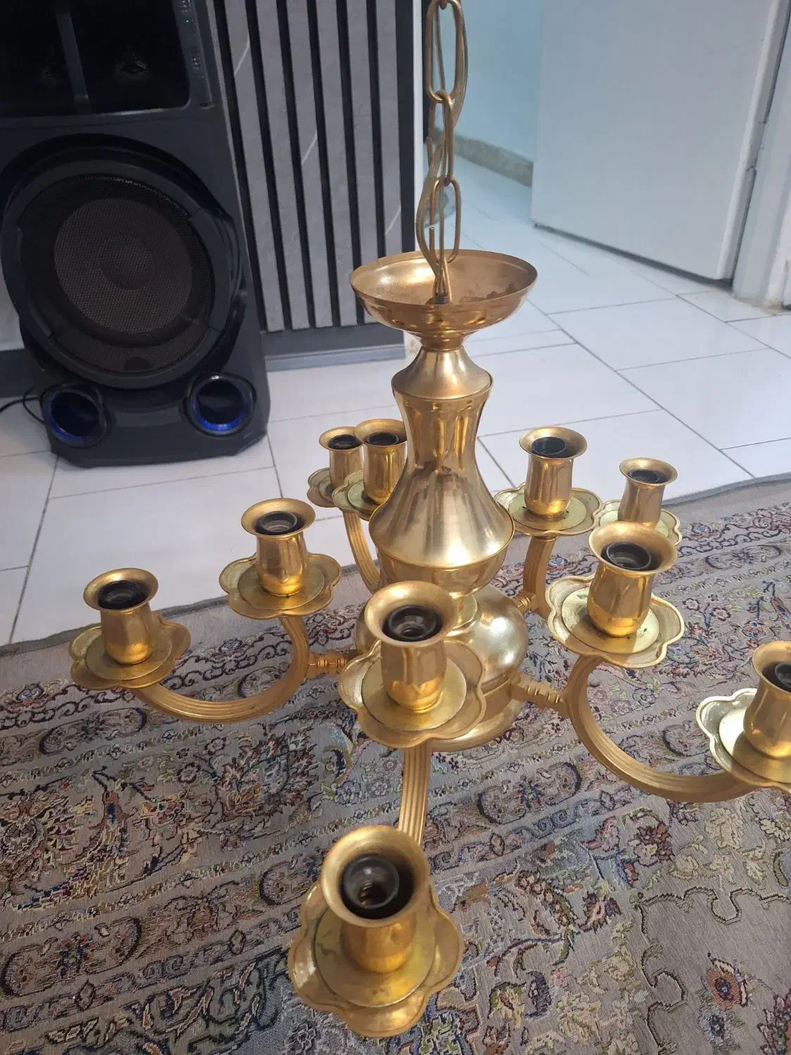لوستر ۱۰ شاخه سالم|لوستر و چراغ آویز|تهران, منیریه|دیوار