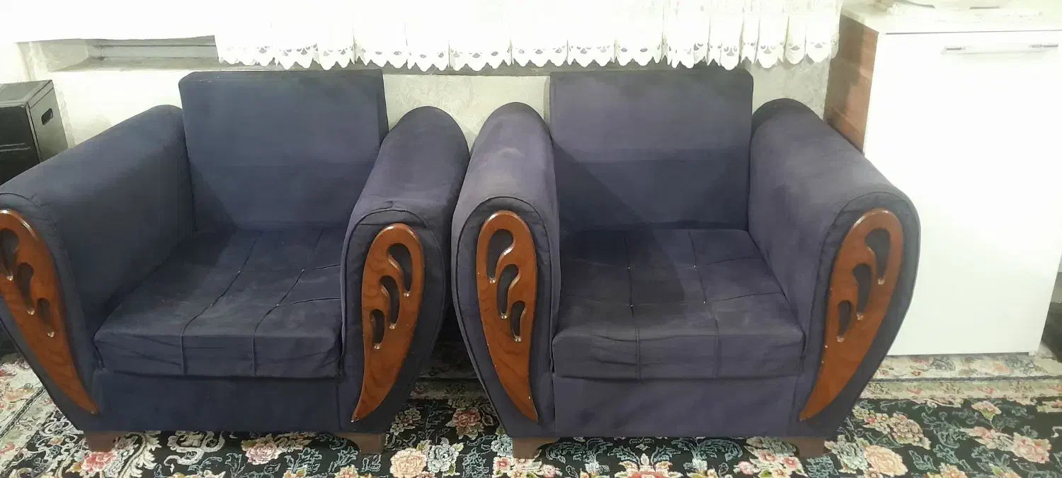 مبل هفت نفره مخمل|مبلمان خانگی و میز عسلی|بروجرد, |دیوار