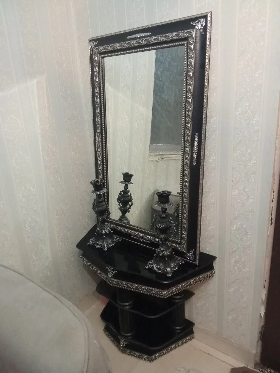 آینه شمعدان|بوفه، ویترین، کنسول|دماوند, دماوند|دیوار