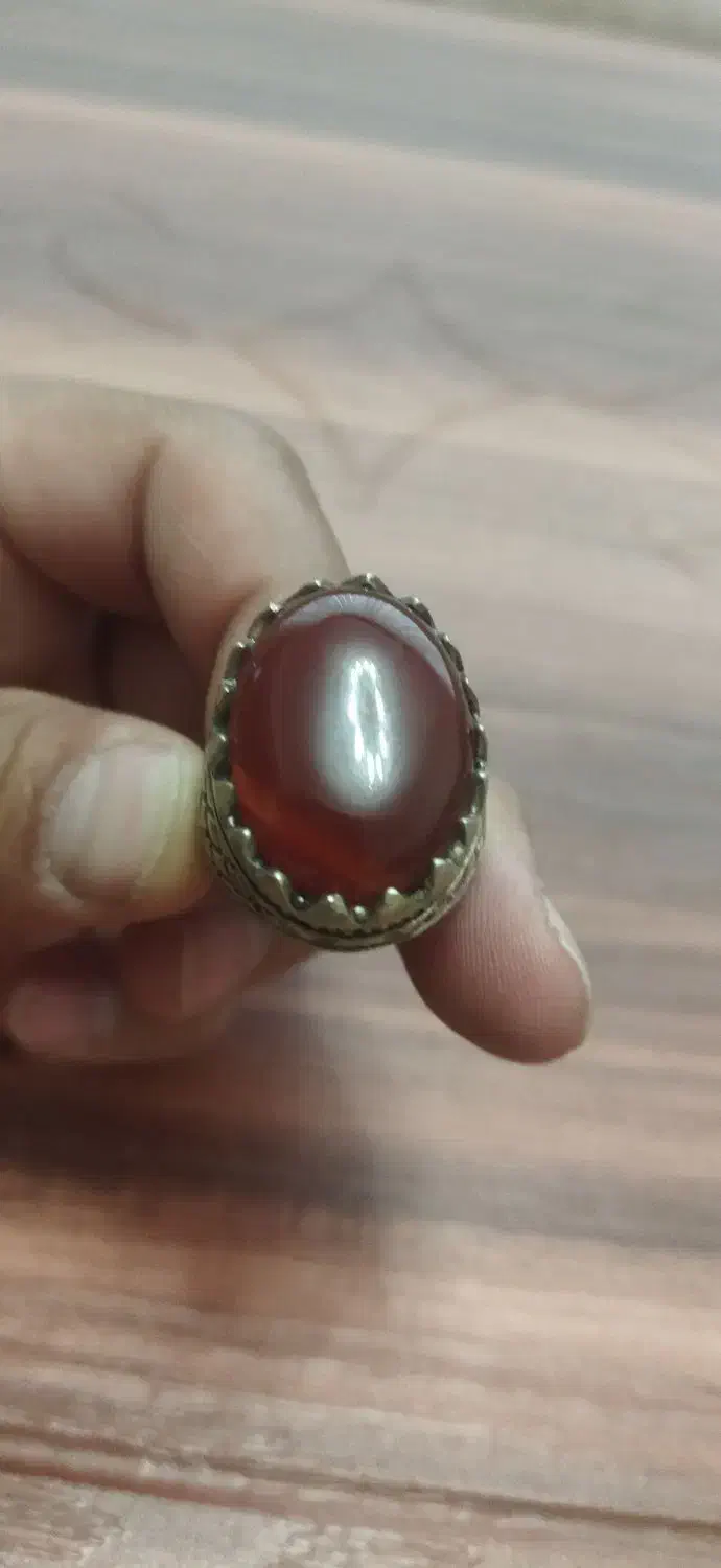 انگشتر عقیق بزرگ ،سنگین دوست داشتنی|جواهرات|همدان, |دیوار