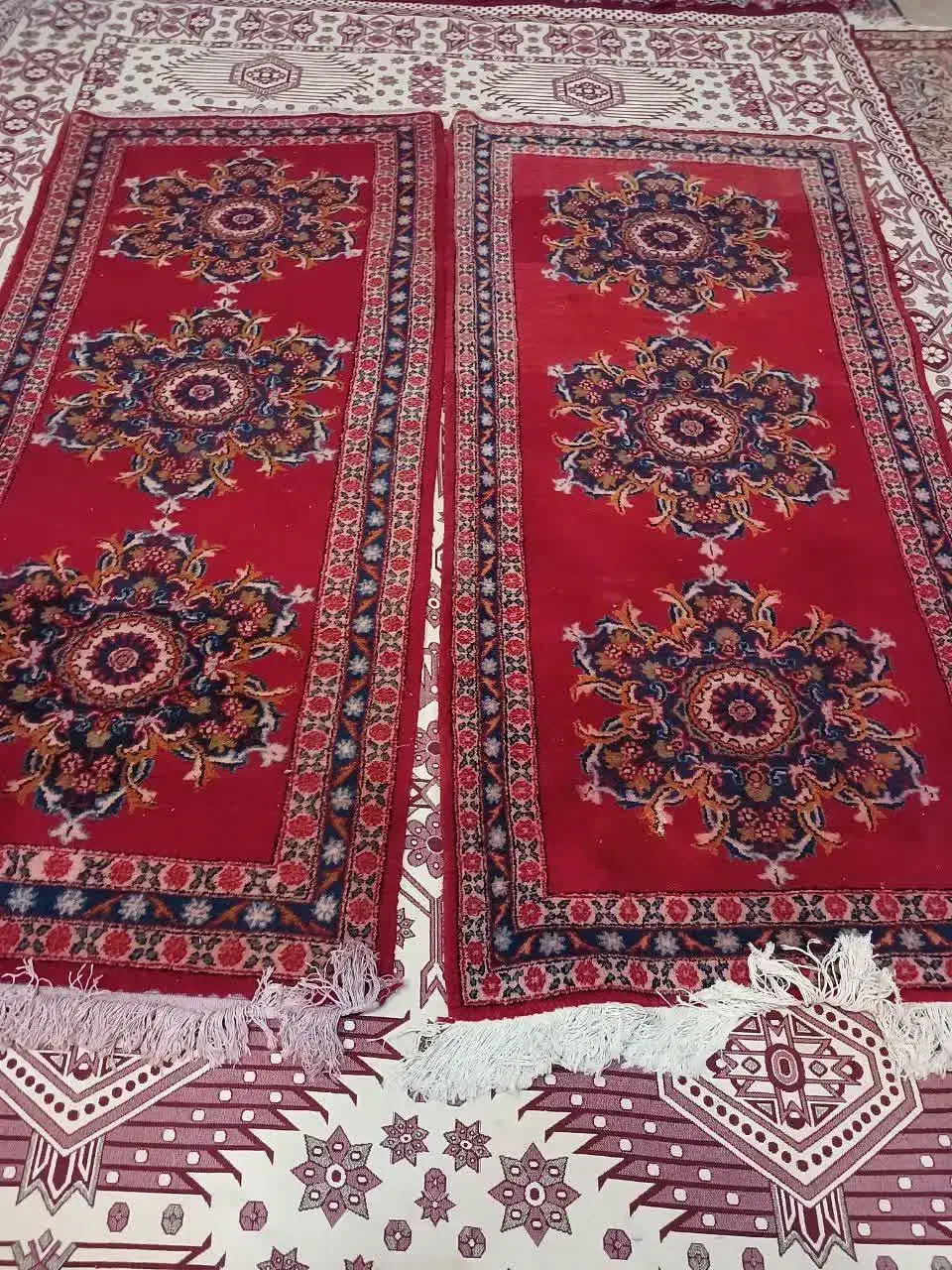 یکجفت قالیچه دستباف|فرش|کرمان, |دیوار