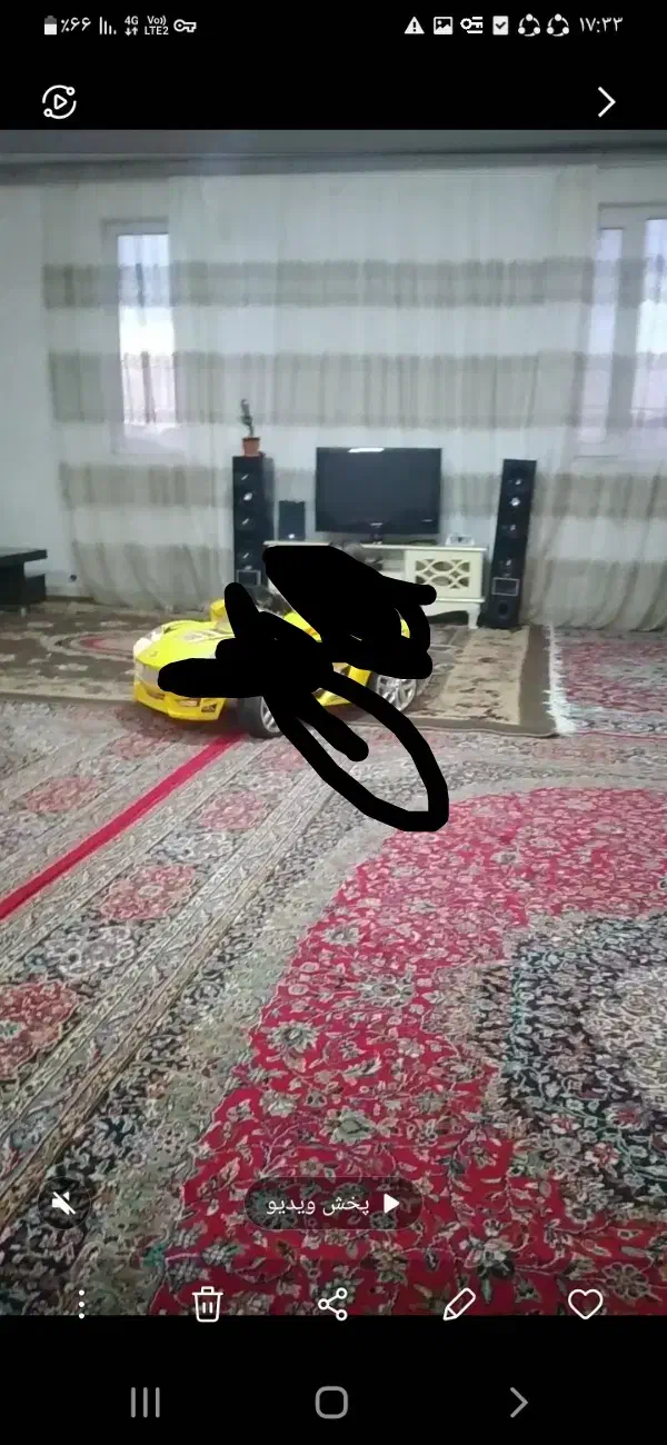 پرده پذیرای|پرده، رانر، رومیزی|قم, شهرک فاطمیه|دیوار