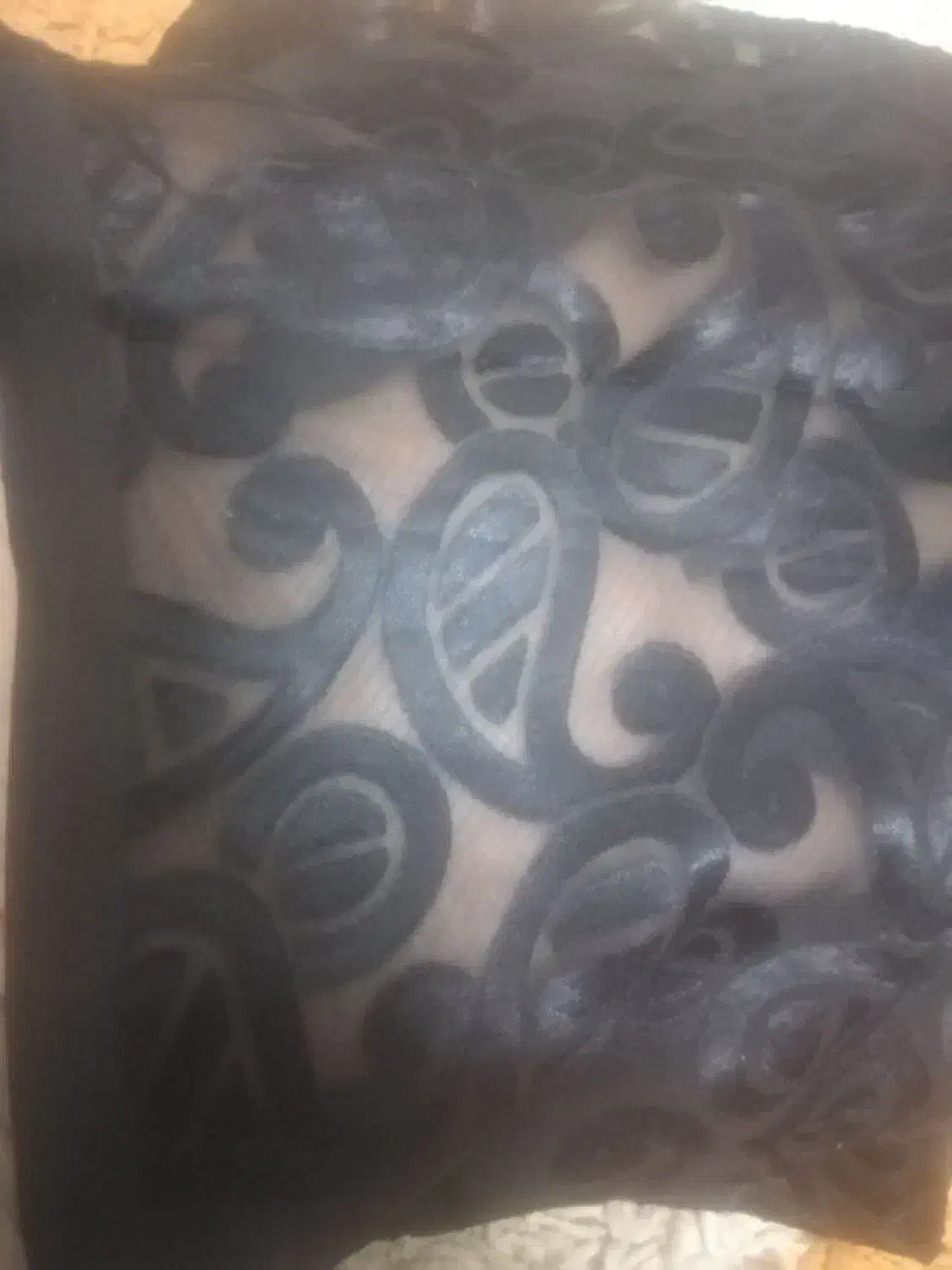 دو قواره پارچه چادری مشکی طرح دار خارجی|لباس|بروجرد, |دیوار