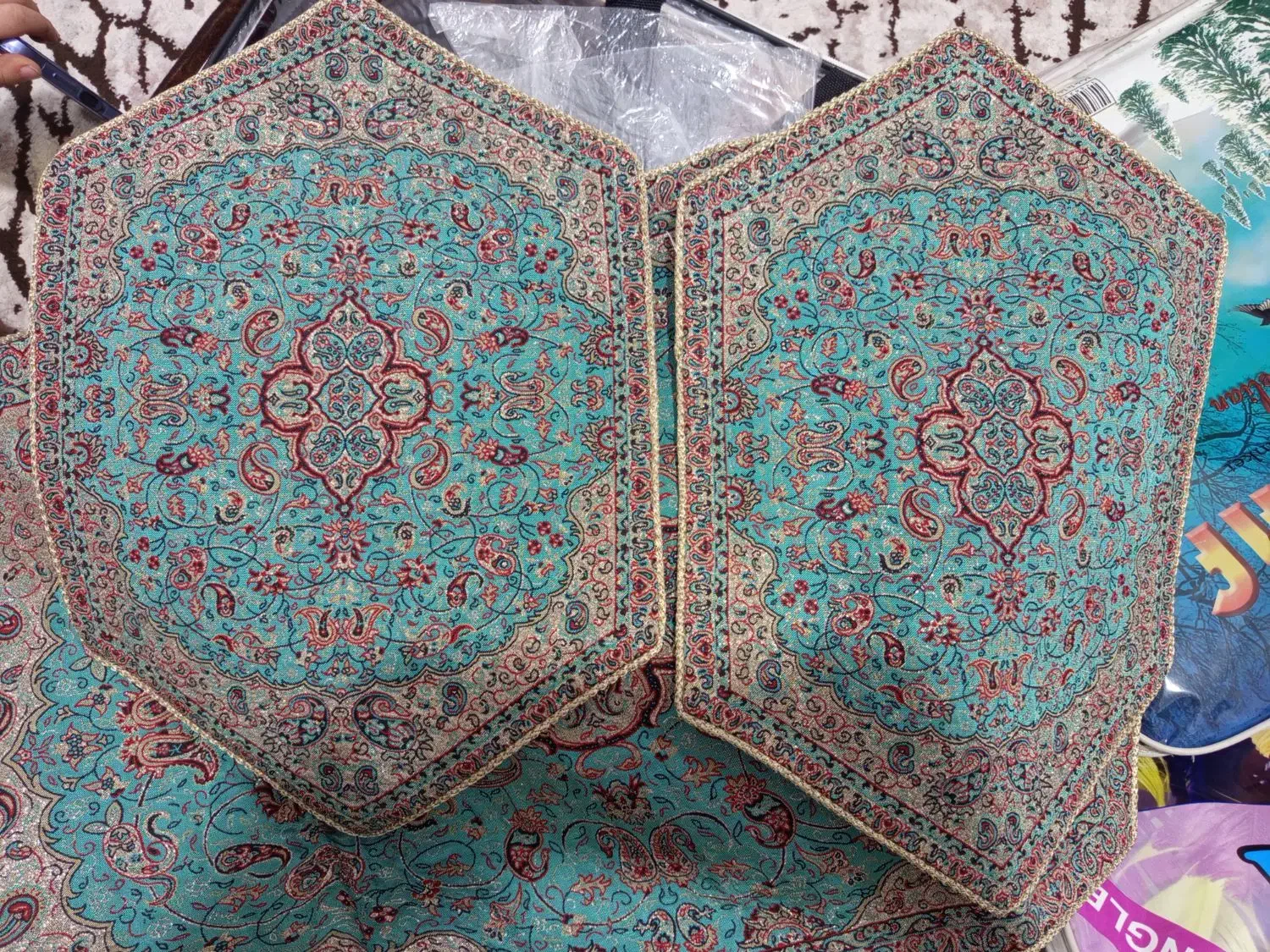 رومیزی ترمه|پرده، رانر، رومیزی|صفادشت, |دیوار