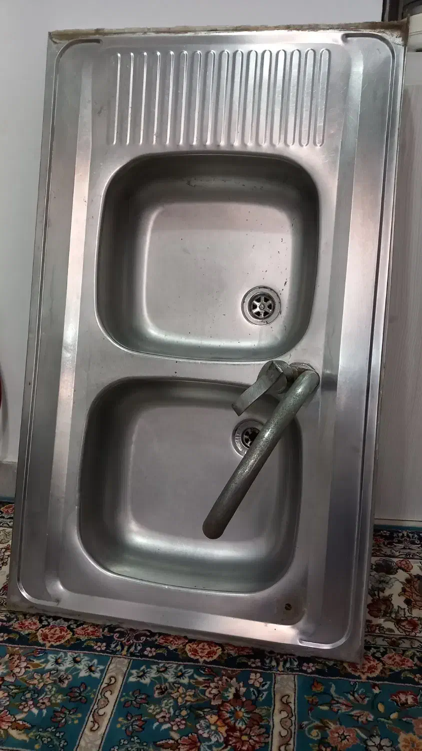 سینک ظرفشویی|آبچکان و نظمدهنده ظروف|اهواز, معین زاده|دیوار