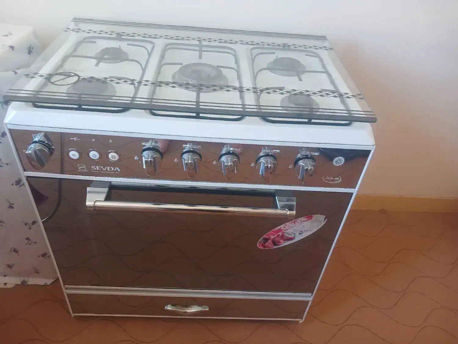 اجاق گاز پنج شعله طرح فر مدل سودا|اجاق گاز و لوازم برقی پخت‌وپز|مسجد سلیمان, |دیوار