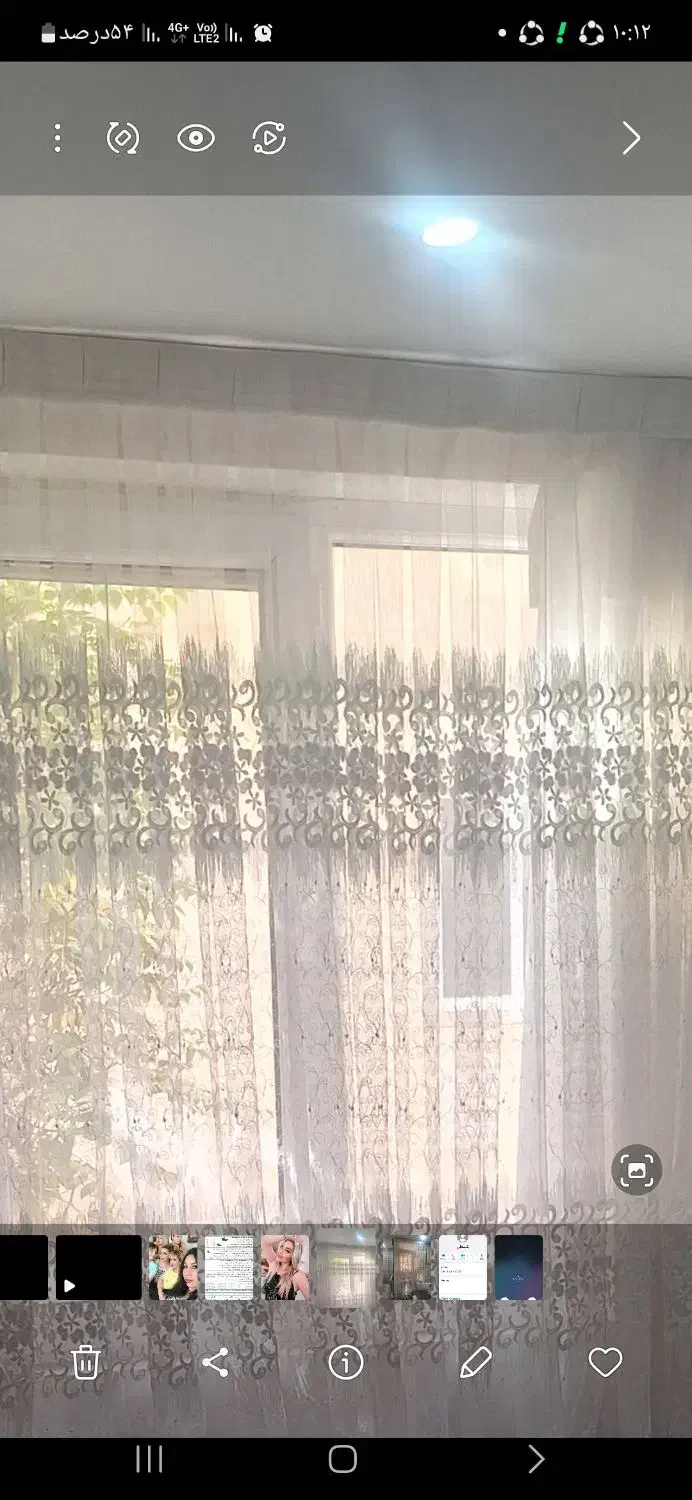 پرده پذیرایی ۳/۵متری و تراس ۲ متر دوخته حد نونو|پرده، رانر، رومیزی|تهران, جوادیه تهرانپارس|دیوار