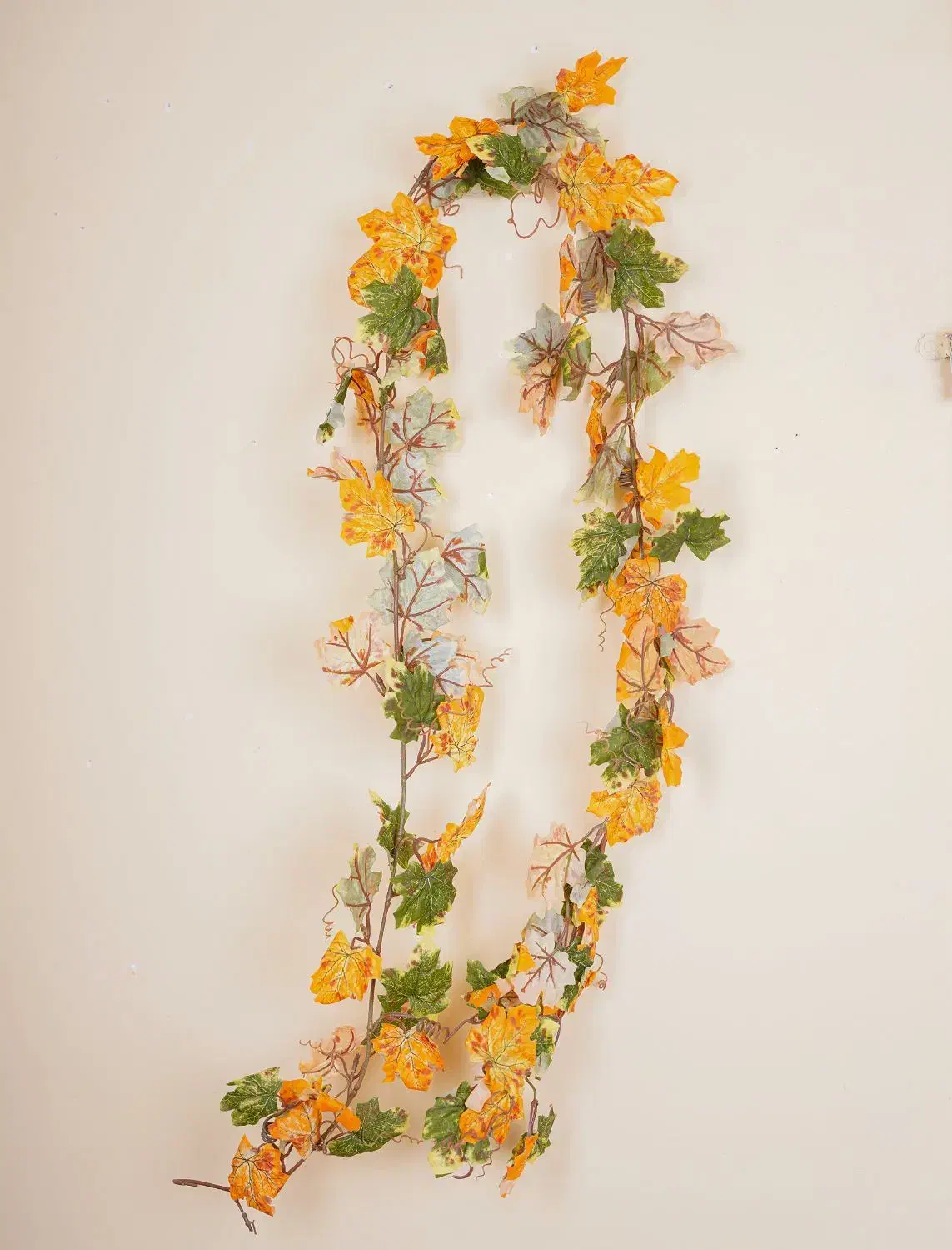 برگ پاییزی ریسه ای|گل مصنوعی|کردکوی, |دیوار