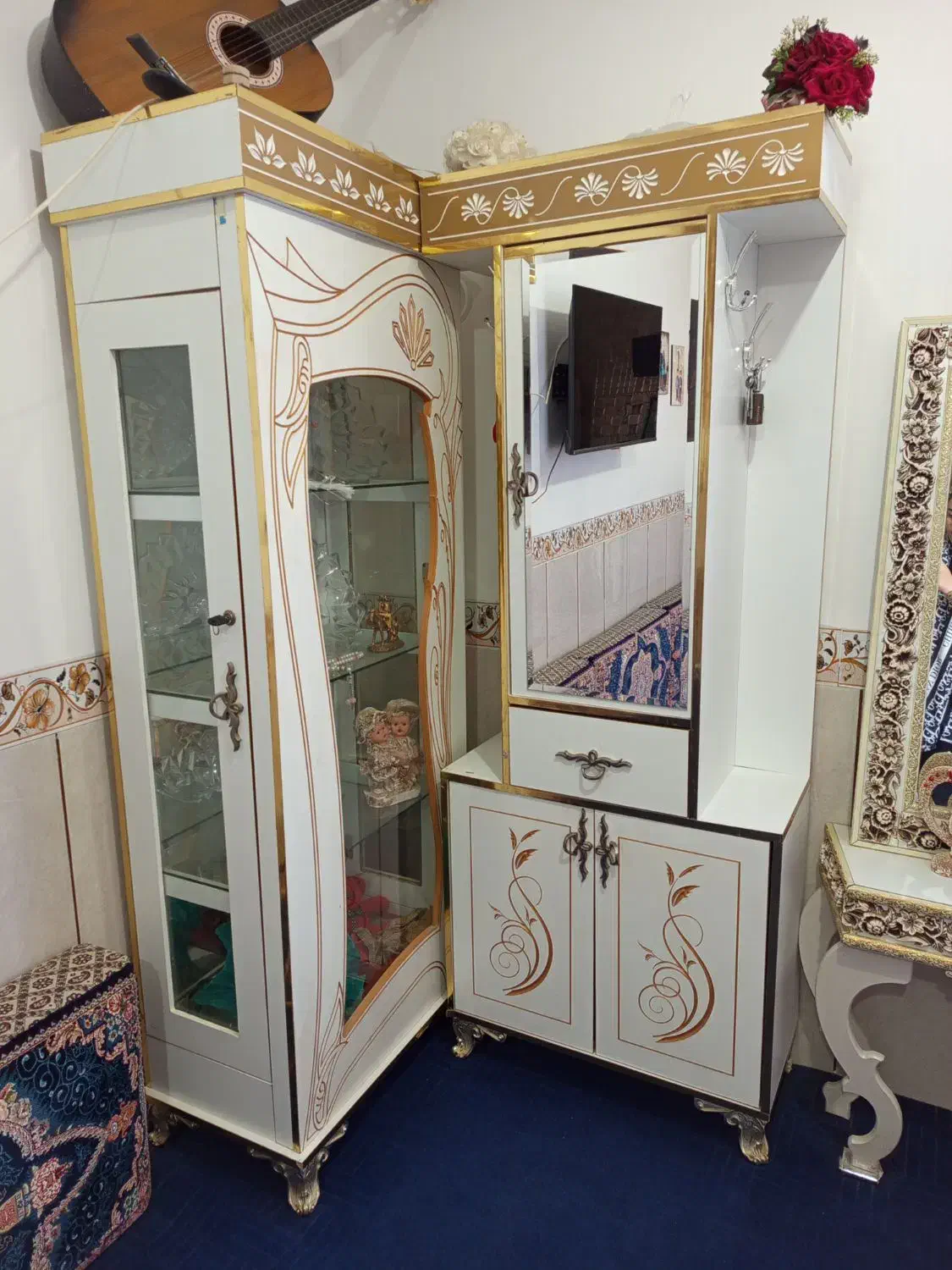 بوفه و جاکفشی|جاکفشی، کمد، دراور|همدان, |دیوار