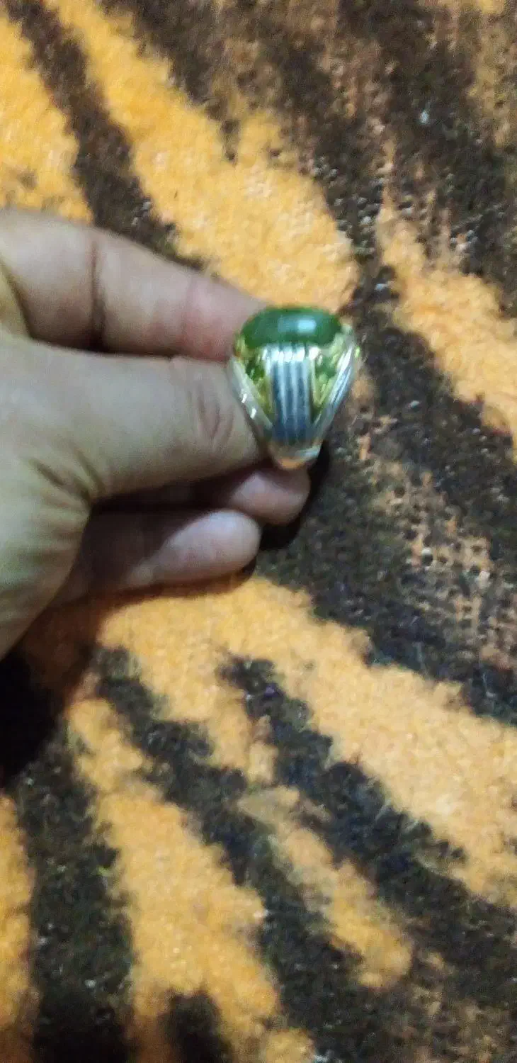 انگشتر نقره جواهری زبرجد|جواهرات|قم, نیروگاه|دیوار