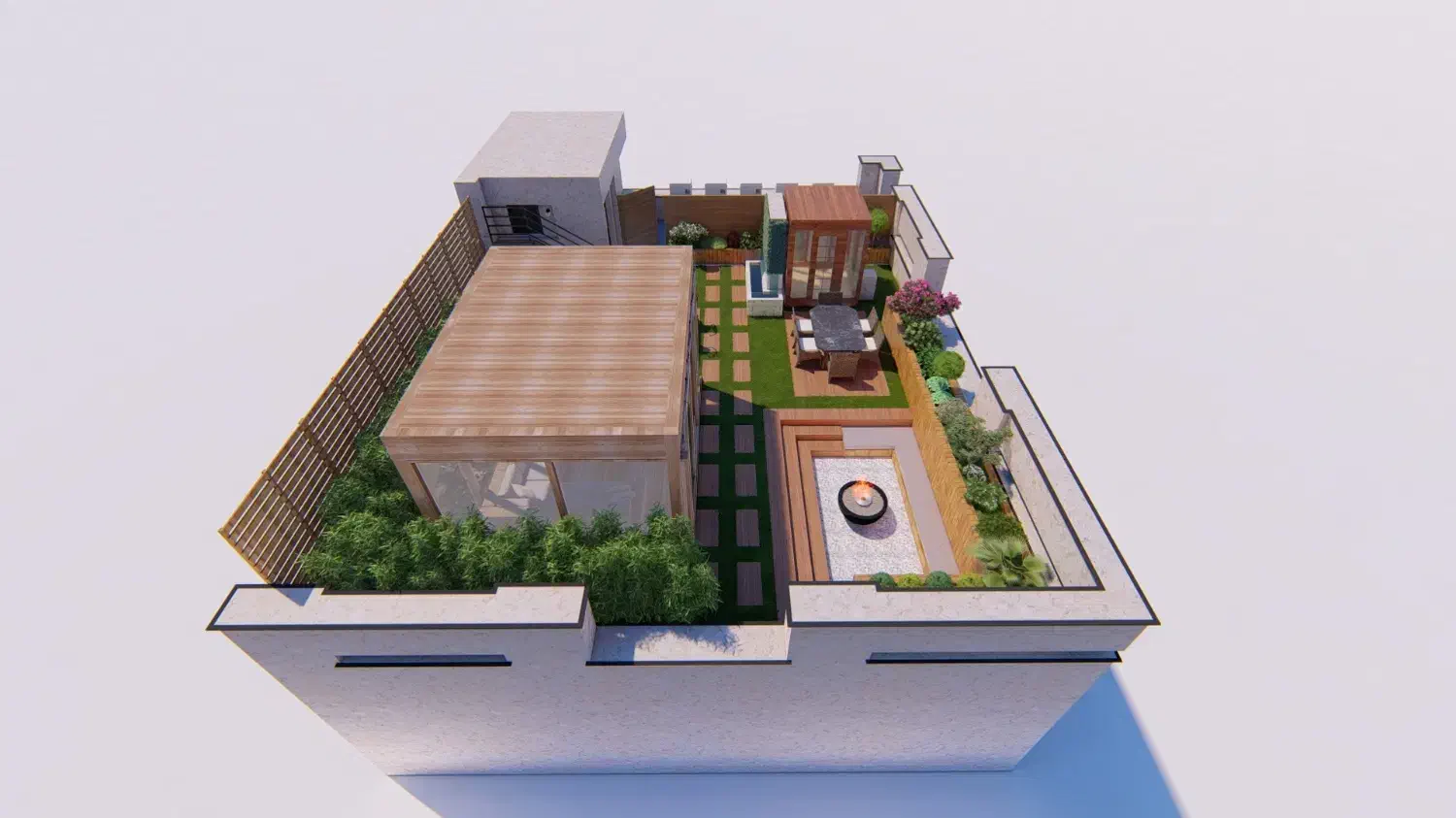 طراحی، نظارت، اجرای تخصصی فضای سبز، روف گاردن|خدمات باغبانی و درختکاری|تهران, اختیاریه|دیوار