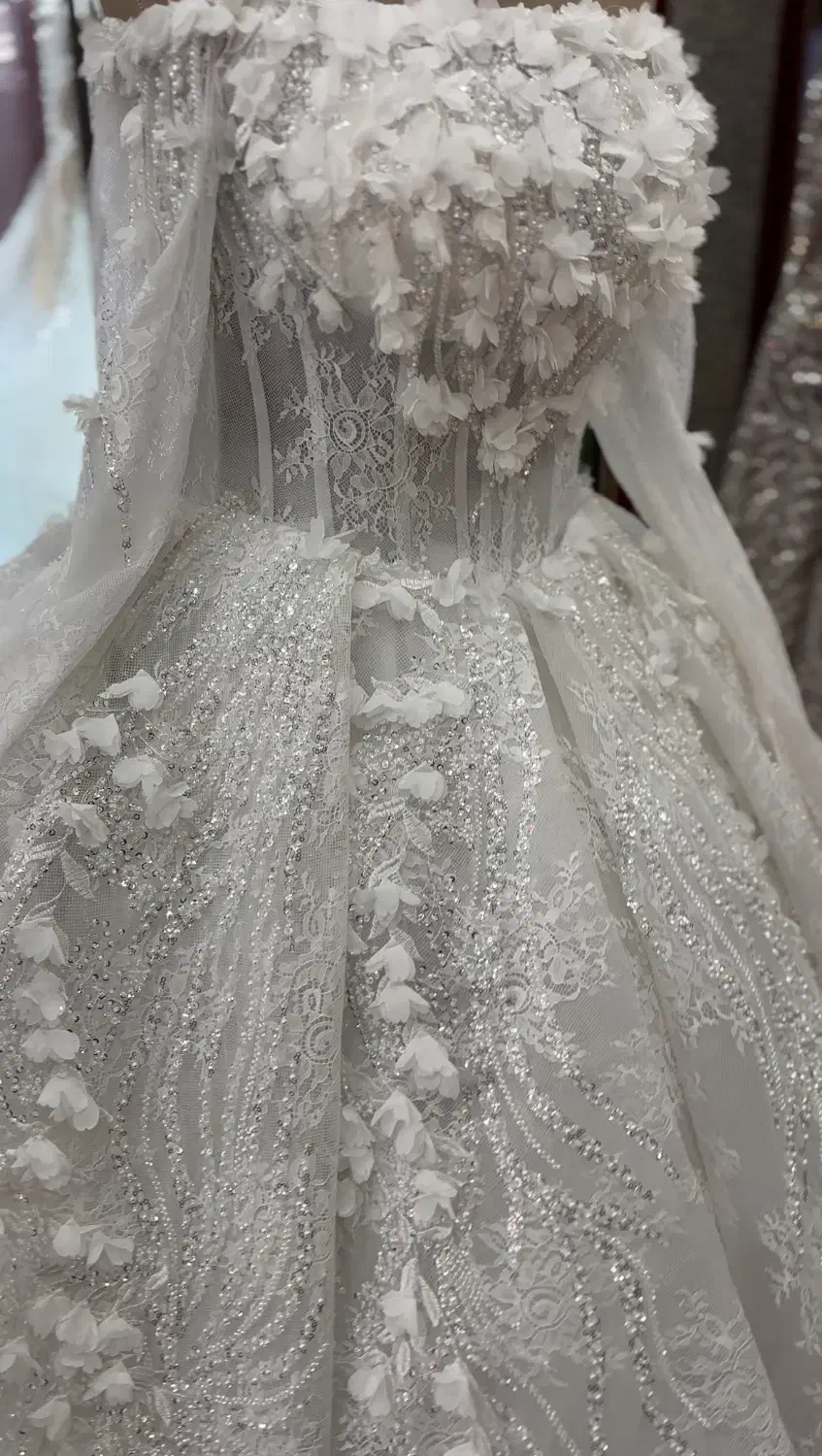 لباس عروس ژورنالی تمام دانتل|لباس|همدان, |دیوار