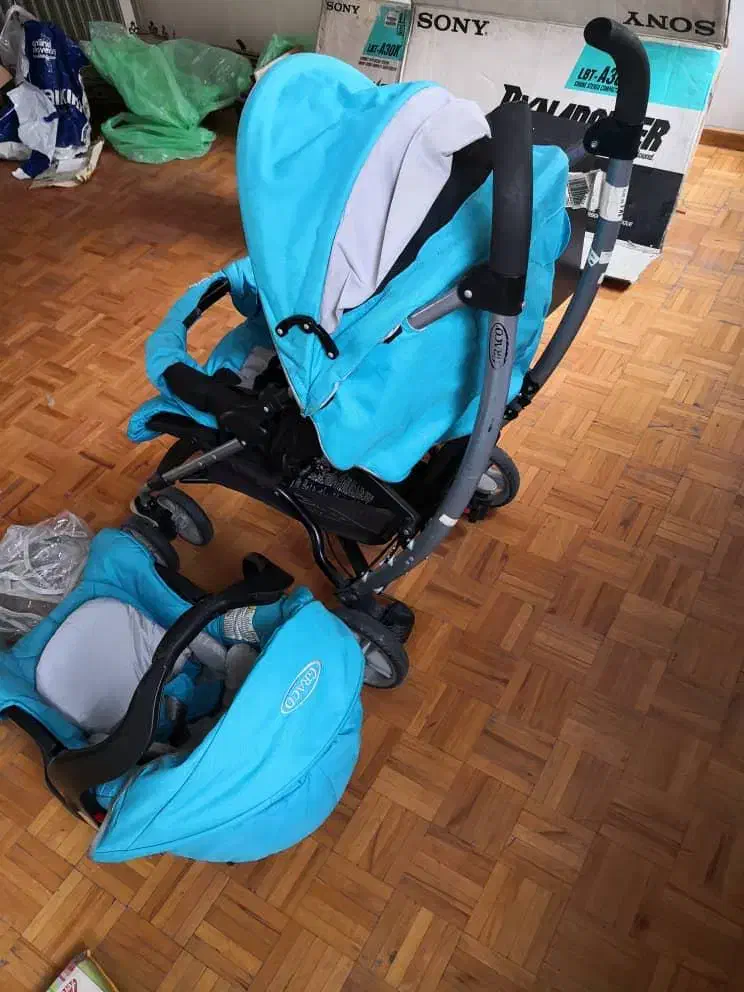 کالسکه گراکو (Graco) اصل، ست کامل|کالسکه و لوازم جانبی|تهران, سعادتآباد|دیوار