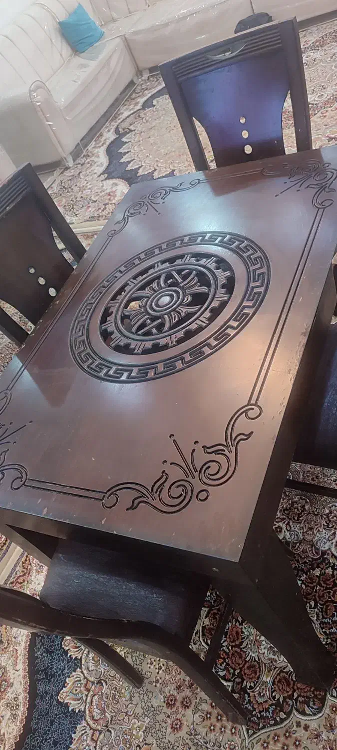 میز غذا خوری|میز و صندلی غذاخوری|اهواز, نادری|دیوار