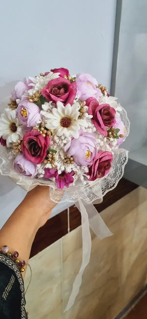 دسته گل عروس|گل و گیاه طبیعی|تکاب, |دیوار