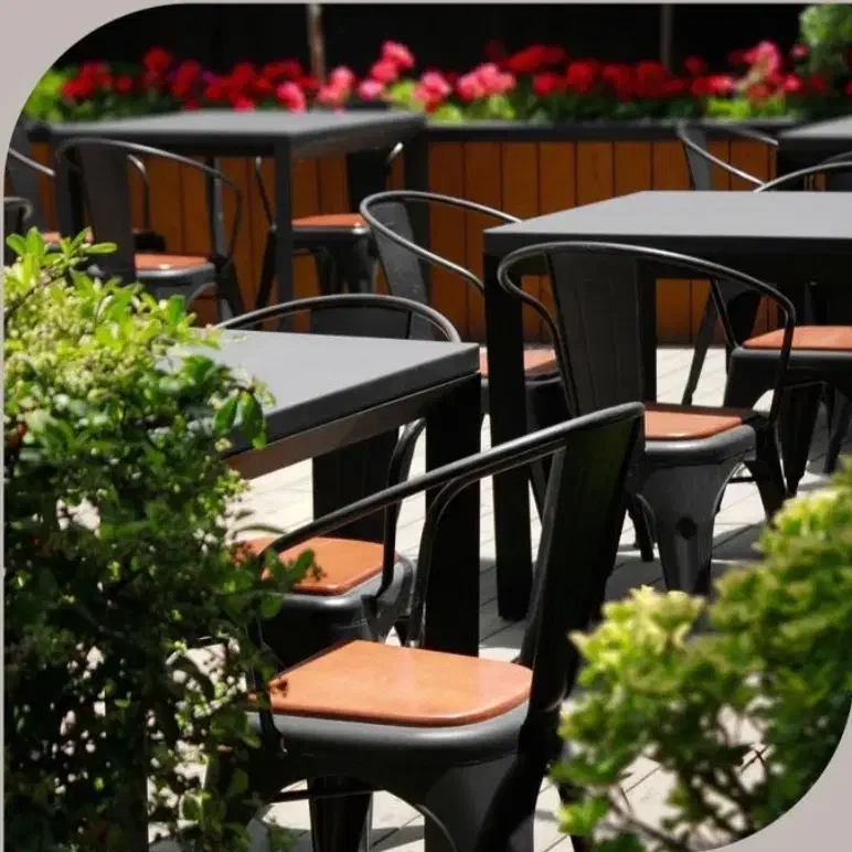 صندلی کافه رستوران فلزی تولیکس|میز و صندلی غذاخوری|اصفهان, ناژوان|دیوار