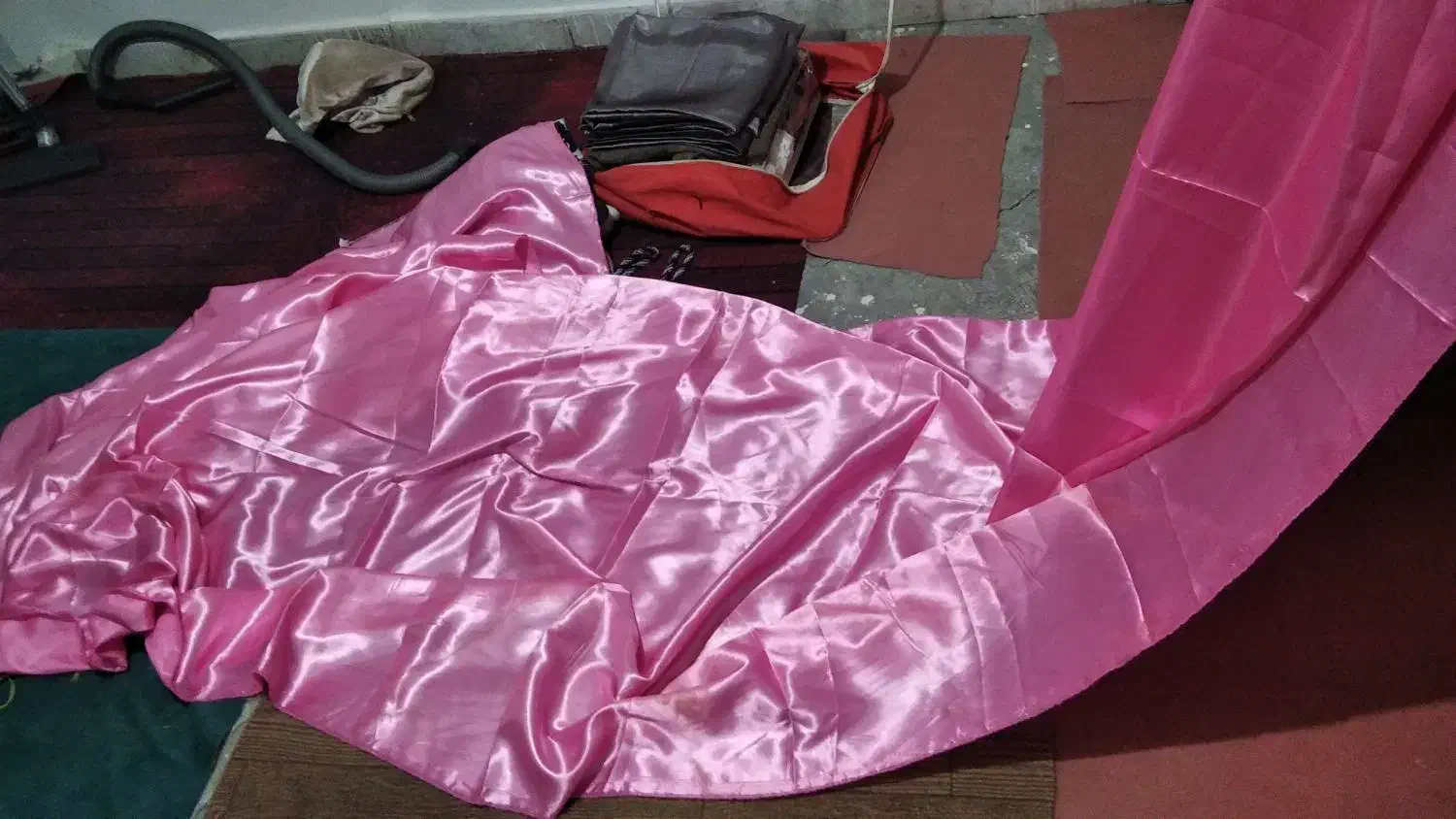 دستک پرده ساتن نو ساتن صاتن نو تور طور نو|پرده، رانر، رومیزی|مشهد, حضرت حجت|دیوار