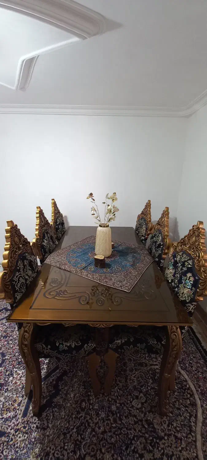 میز نهارخوری ۶نفره همراه با دوعدد صندلی اضافه|میز و صندلی غذاخوری|بم, |دیوار