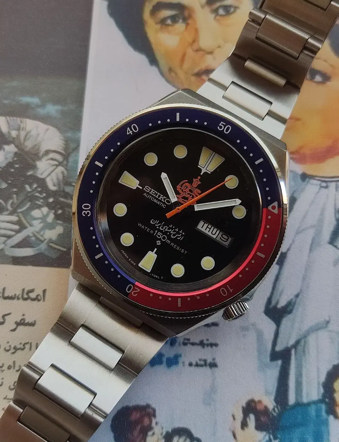 ساعت سیکو 5 ارتش شاهنشاهی ایران در کاسیو رادو|ساعت|شیراز, ستارخان|دیوار