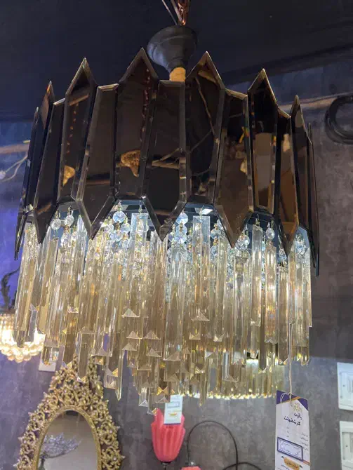 لوستر آینه ای تراش فروش ویژه|لوستر و چراغ آویز|اصفهان, بوستان ناژوان|دیوار