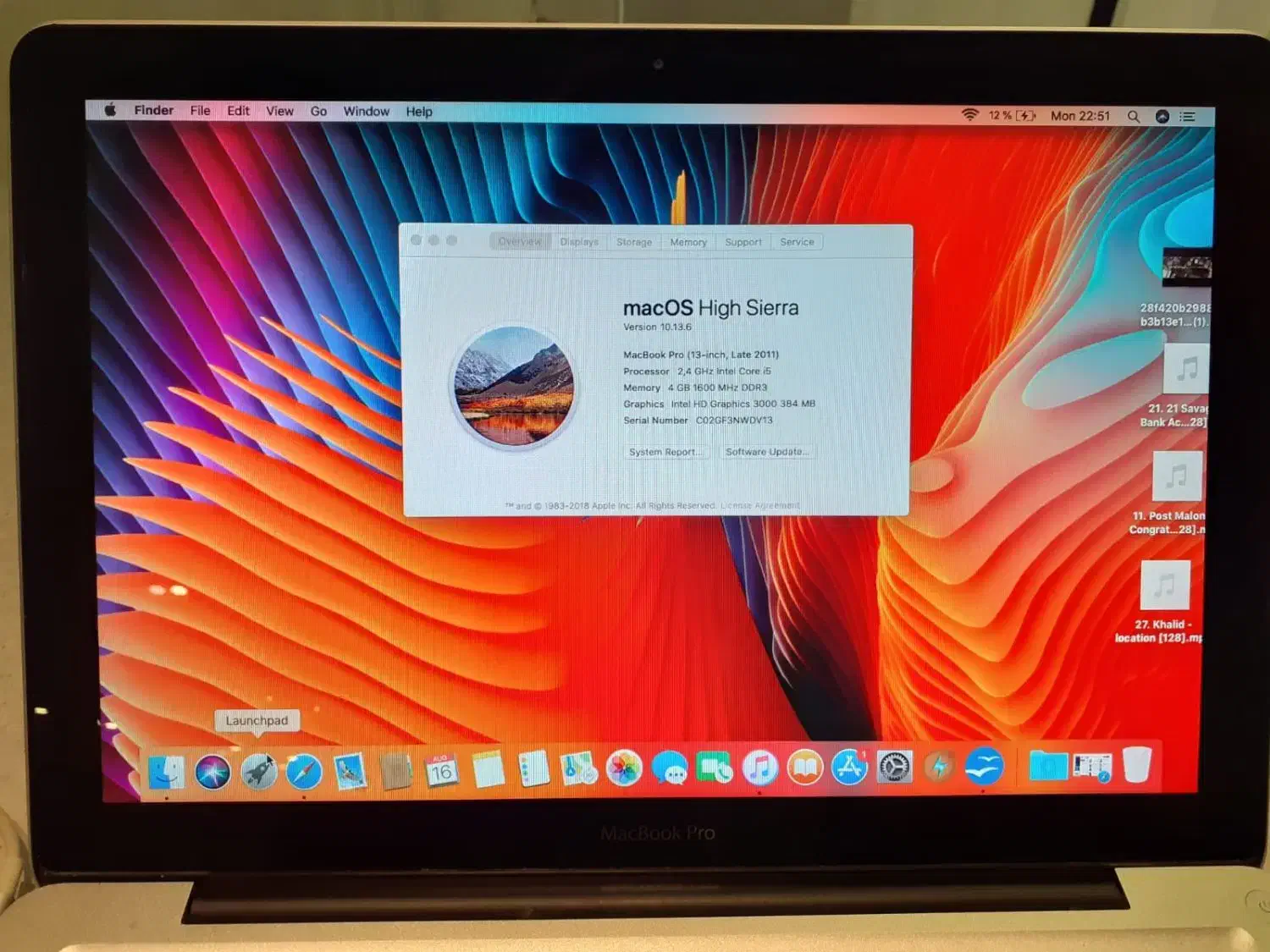 لپ تاپ مک بوک core i5|رایانه همراه|سمنان, |دیوار