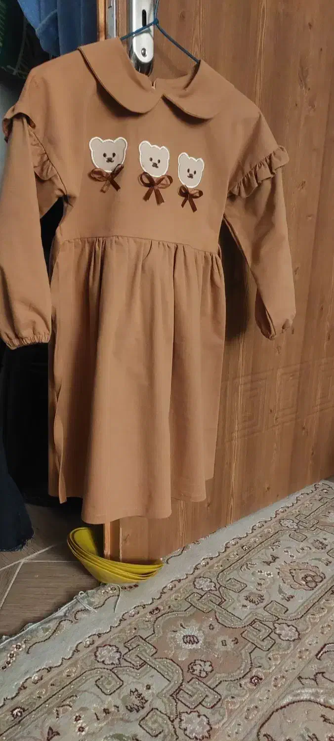 پیراهن کتان دخترونه|کفش و لباس بچه|سمنان, |دیوار