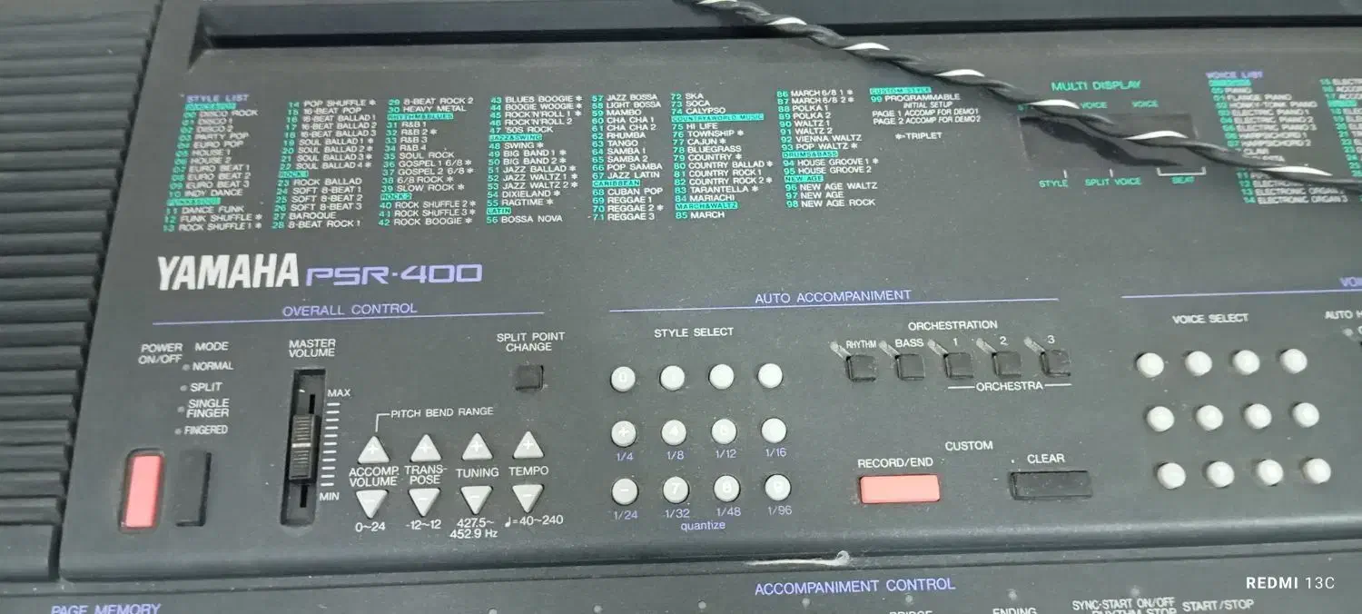 ارگ یاماها مدل PSR400|پیانو، کیبورد، آکاردئون|بیرجند, |دیوار