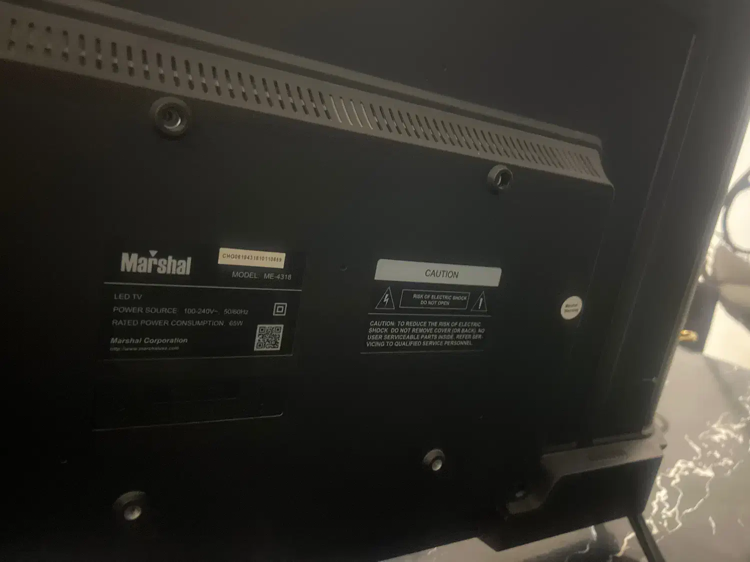 مارشال ۴۳اینچ|تلویزیون و پروژکتور|محمدشهر, ولدآباد|دیوار