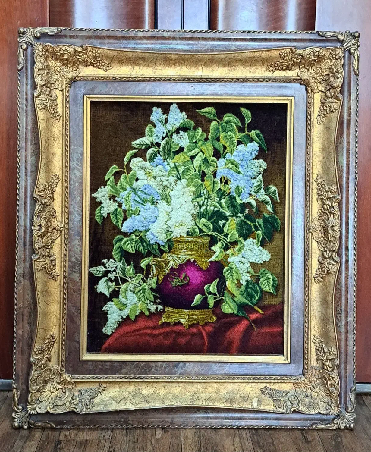 تابلو فرش دستباف گل ابریشم|تابلو فرش|تهران, شهران شمالی|دیوار