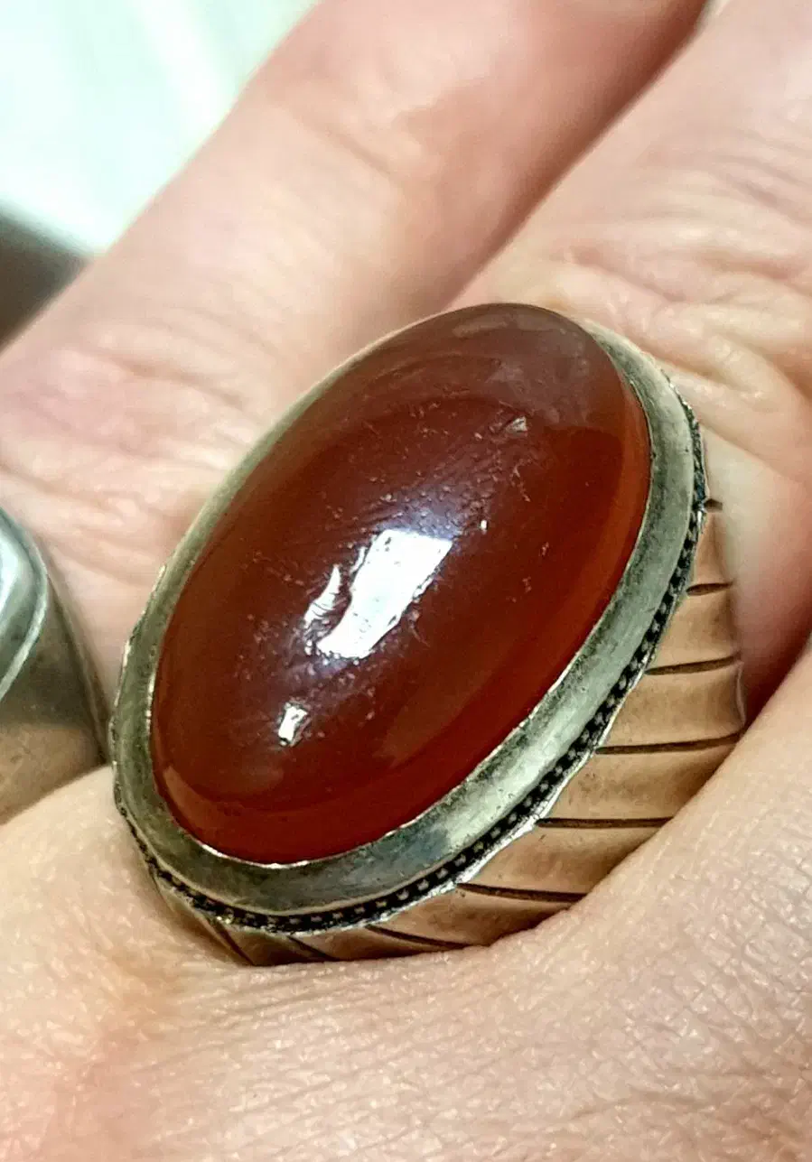 عقیق یمنی تراش کهنه|جواهرات|تهران, زهتابی|دیوار