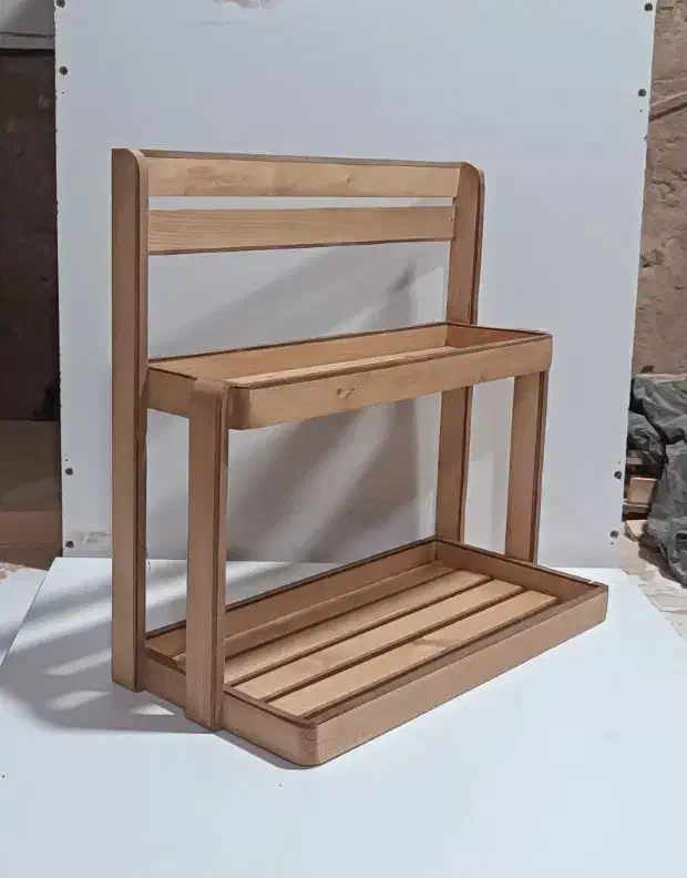 استند چوبی جا ادویه نظم دهنده بانکه بار کافه بار|صنایع دستی و سایر لوازم تزئینی|قم, بیانی|دیوار