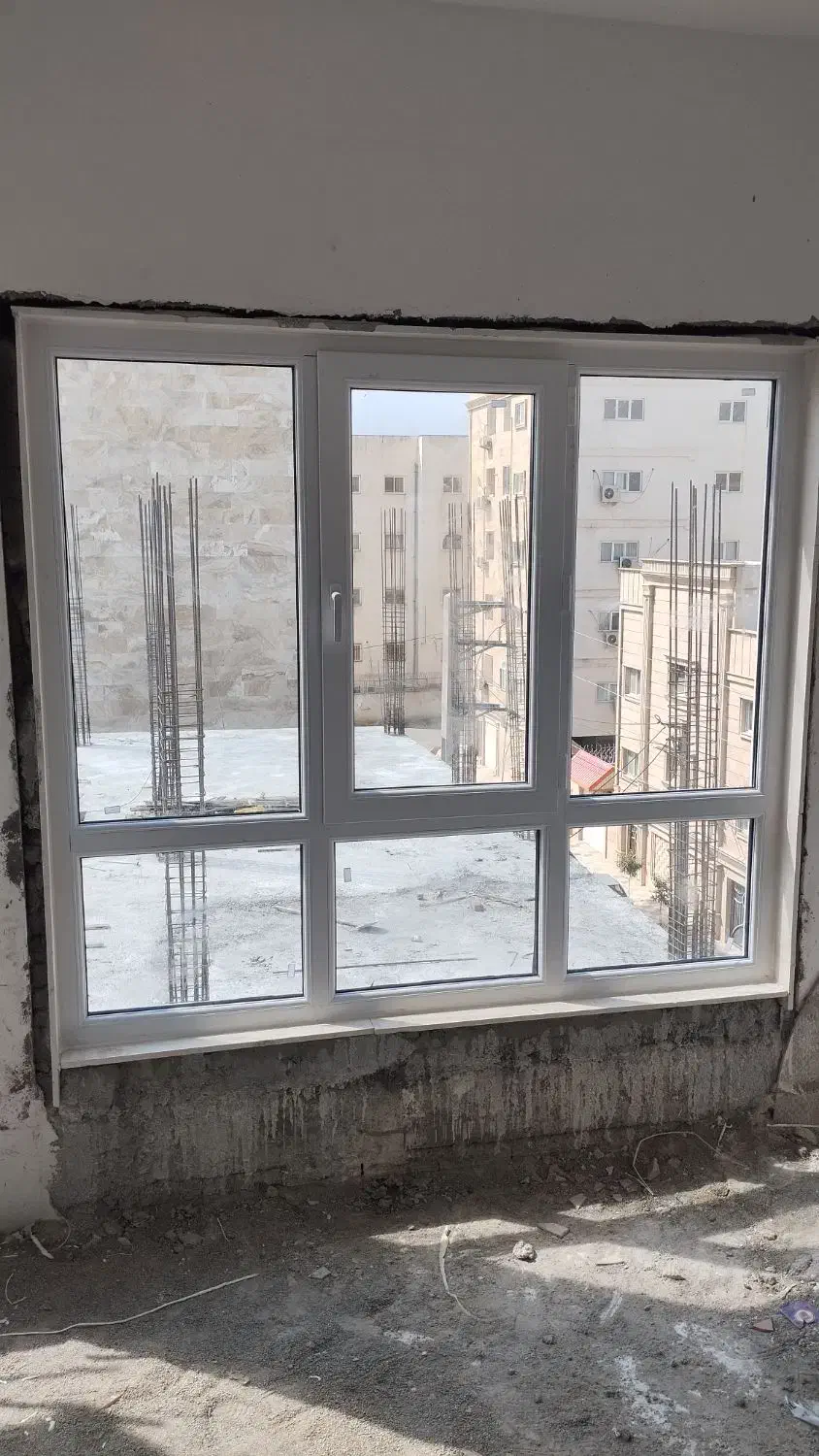 پنجره upcv دوجداره توری مگنتی ثابت ریلی|خدمات پیشه و مهارت|گرگان, |دیوار