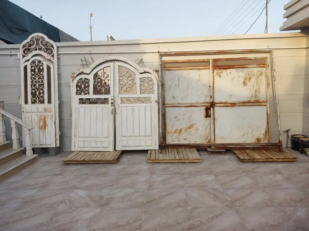 درب آهنی اتاق. درب حیاط ، درب هال ، نورگیر ،|مصالح و تجهیزات ساختمان|برازجان, |دیوار