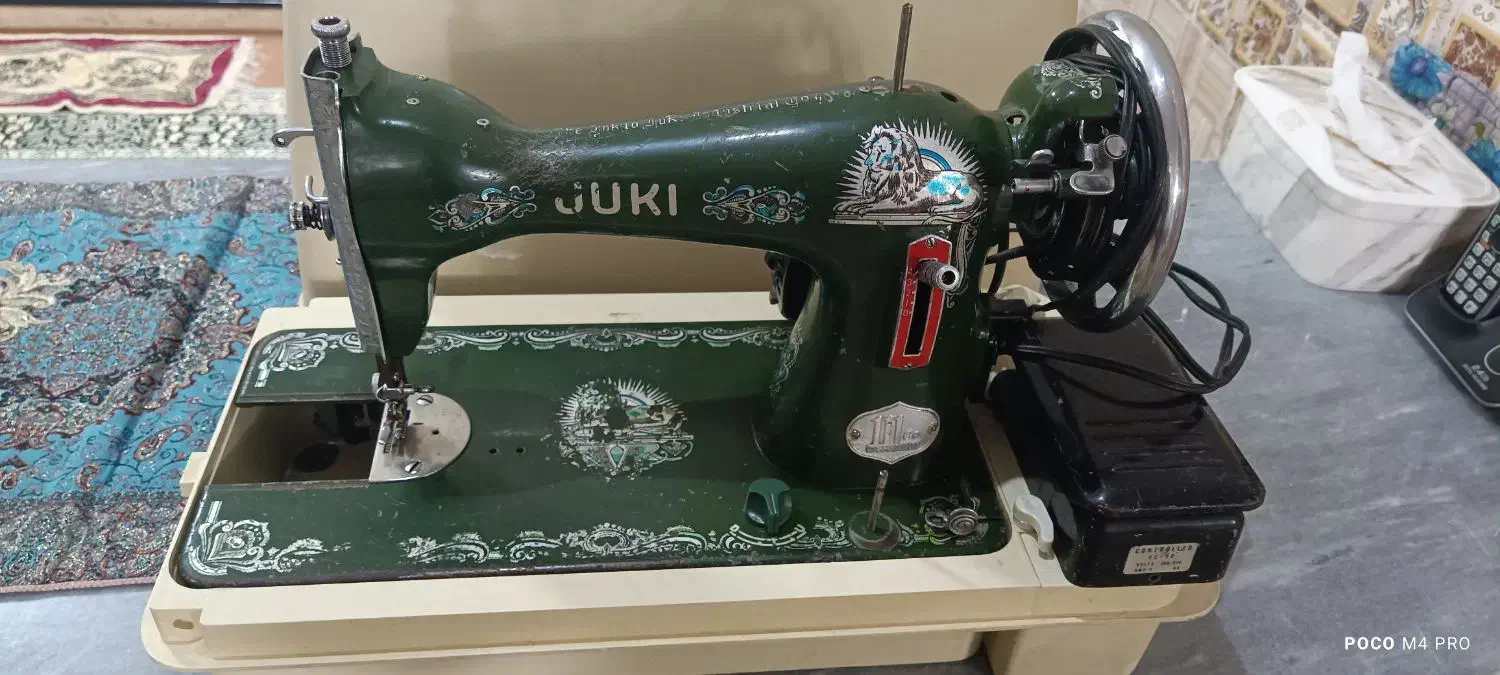 چرخ ژوکی سبز و مری فلاور مشکی|چرخ خیاطی و ریسندگی|اردکان, |دیوار