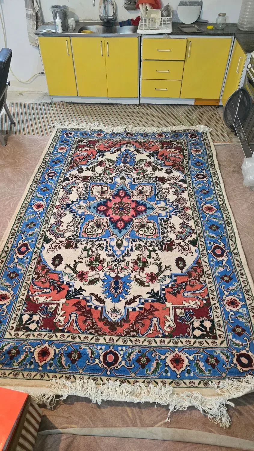 جفت فرش 6متری دستبافت|فرش|کاشان, شهرک فرهنگیان|دیوار