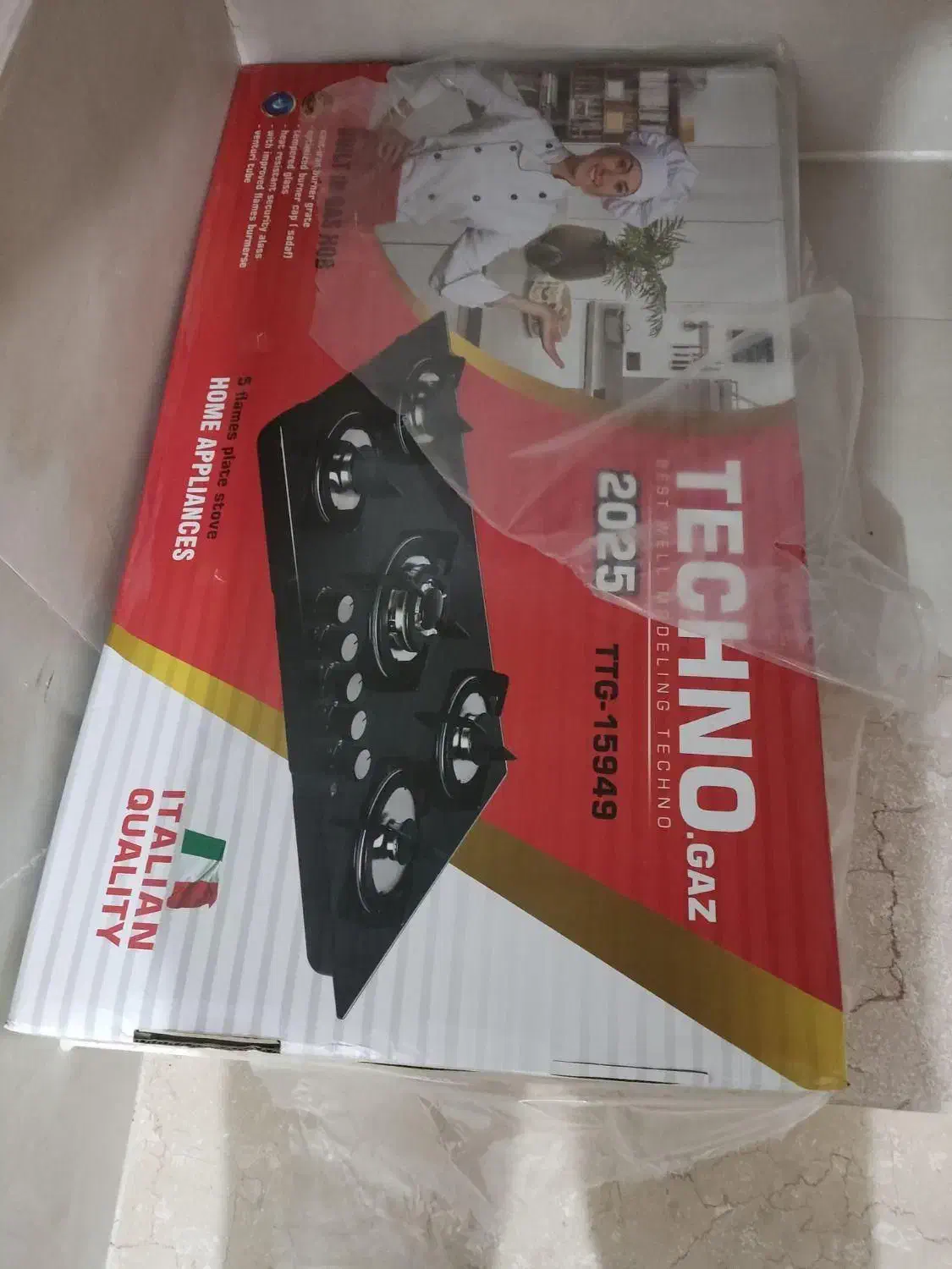 اجاق گازصفحه ای ۵شعله ایتالیایی|اجاق گاز و لوازم برقی پخت‌وپز|خورموج, |دیوار