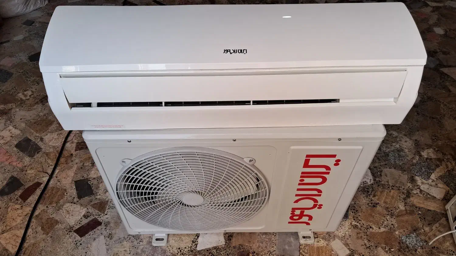 کولر ۲۴ هزار ایران در حد با لوله و پایه|کولر گازی و فنکوئل|رشت, استقامت ۱|دیوار