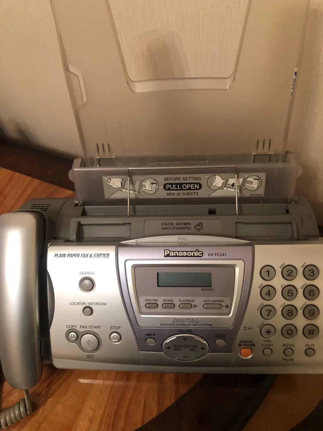 تلفن فکس بی سیم پاناسونیک|پرینتر، اسکنر، کپی، فکس|تهران, فرمانیه|دیوار