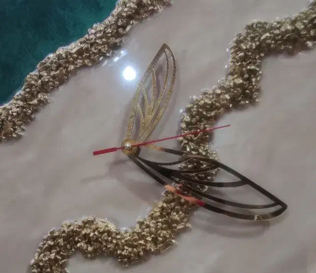 ساعت رزینی کاملا نو|صنایع دستی و سایر لوازم تزئینی|مشگین شهر, |دیوار