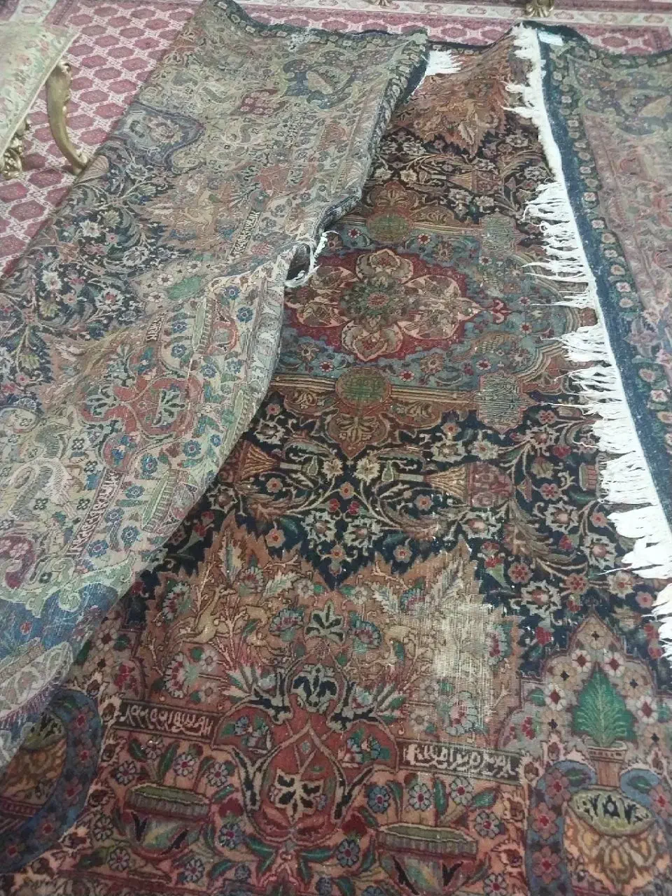 دوتافرش ۱۲ متری جمعا ده میلیون مفت زیر پا قشنگ|فرش|قم, هفت تیر|دیوار