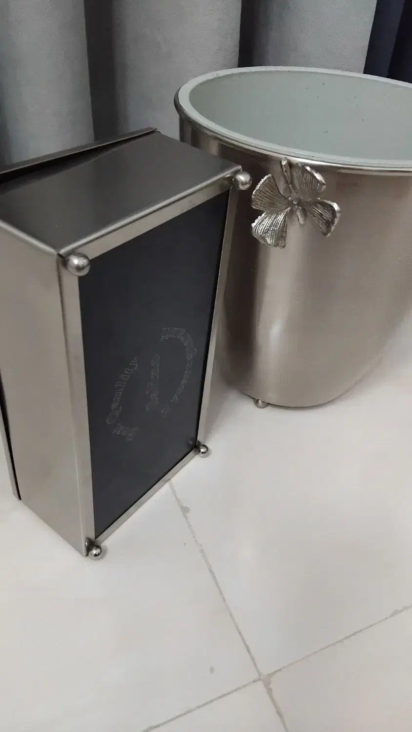 سطل وجا دستمال کنار سالنی|صنایع دستی و سایر لوازم تزئینی|قم, نوقطار|دیوار